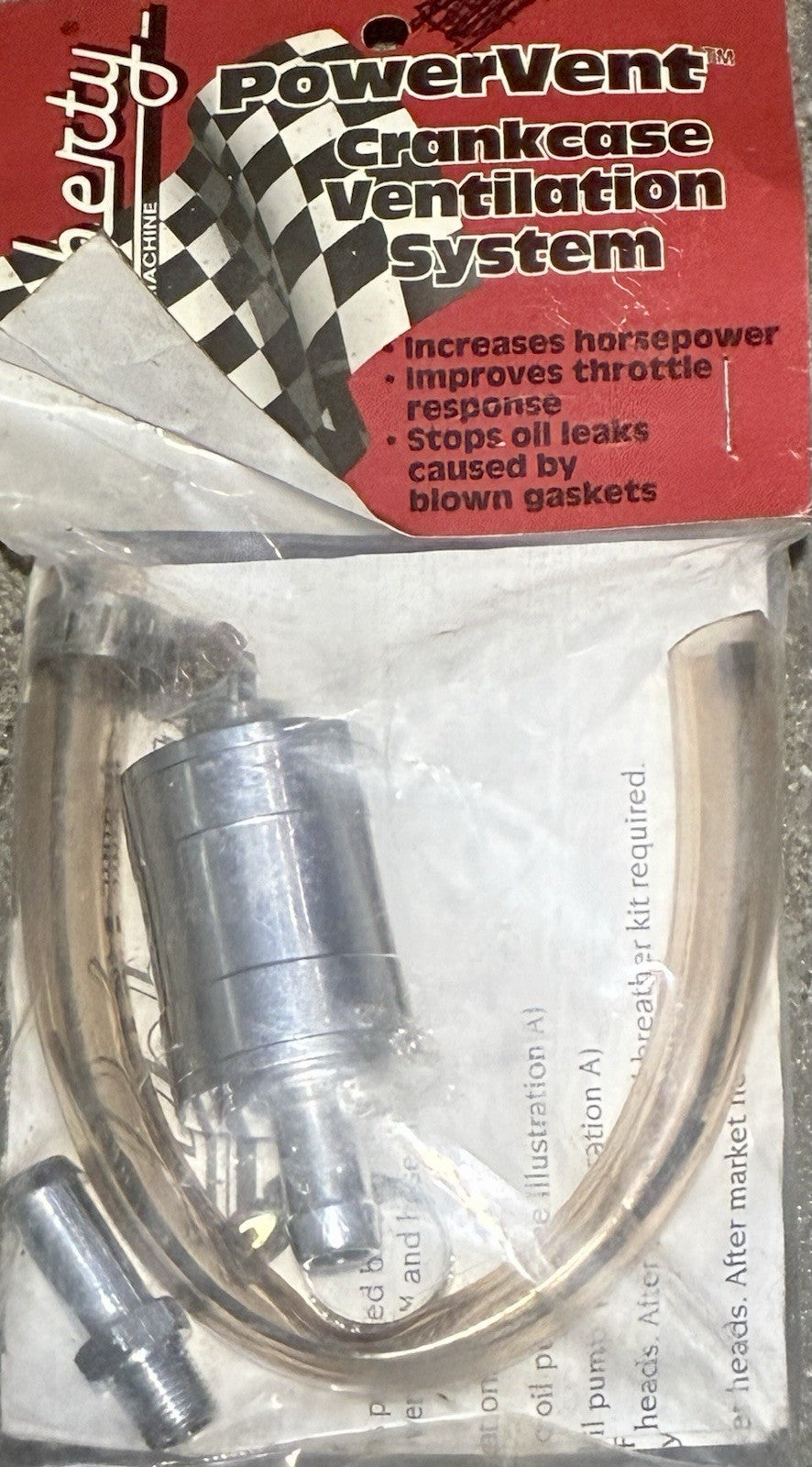 
  
  40-1265 V-TWIN DOHERTY POWER VENT CRANKCASE VENTILATION SYSTEM NOS
  
