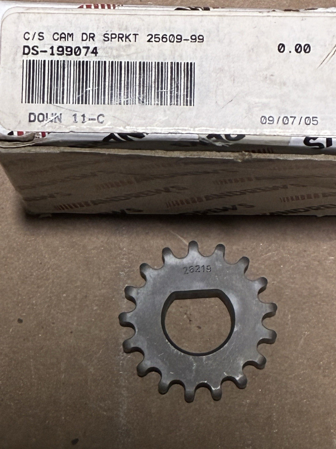 
  
  DS-199074 ANDREWS CAM DRIVE SPROCKET HARLEY-DAVIDSON 25609-99 NOS
  
