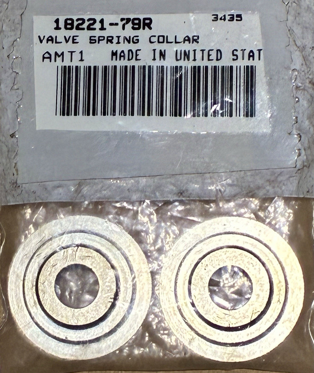 
  
  18221-79R VALVE SPRING COLLARS QTY. 2 PACK NOS
  
