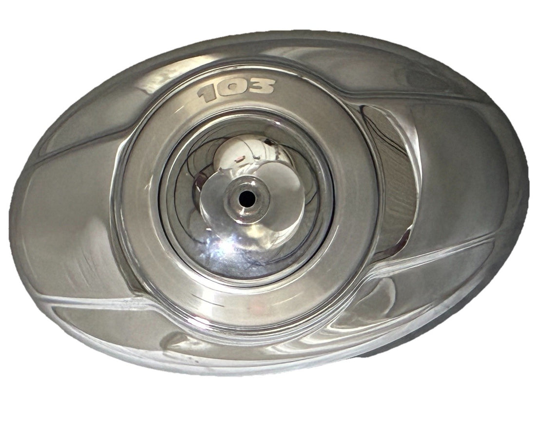 
  
  HARLEY-DAVIDSON 103 CI CHROME OVAL AIR CLEANER COVER OEM
  
