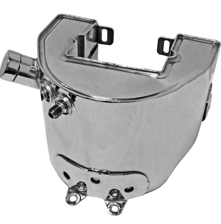 
  
  1958-1964 BIG TWIN CHROME  WRAP AROUND OIL TANK REPLACES HARLEY 62504-58 NOS
  
