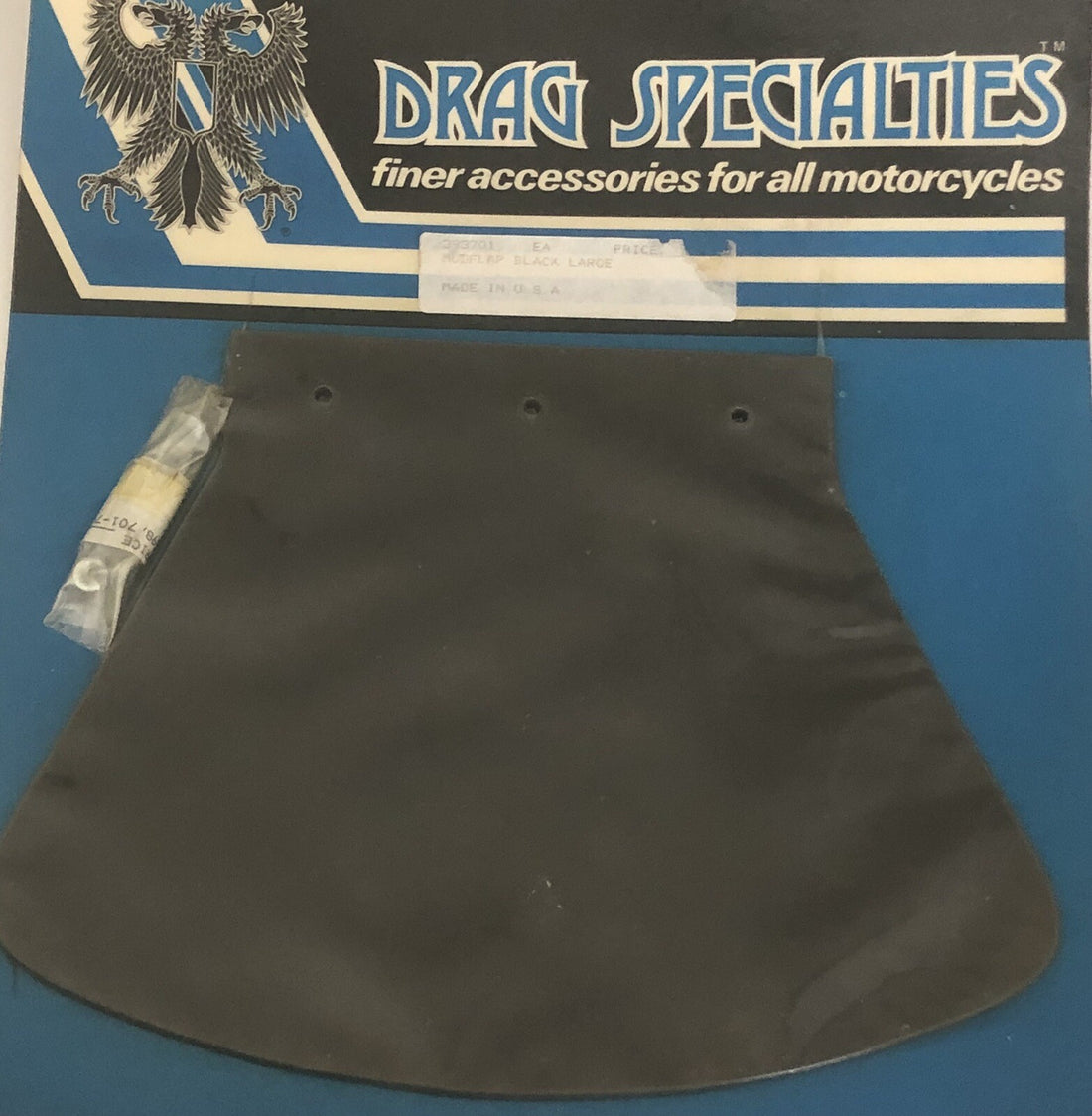 
  
  DS-393701 DRAG SPECIALTIES        BLACK RUBBER  LARGE MUD FLAP 
  

