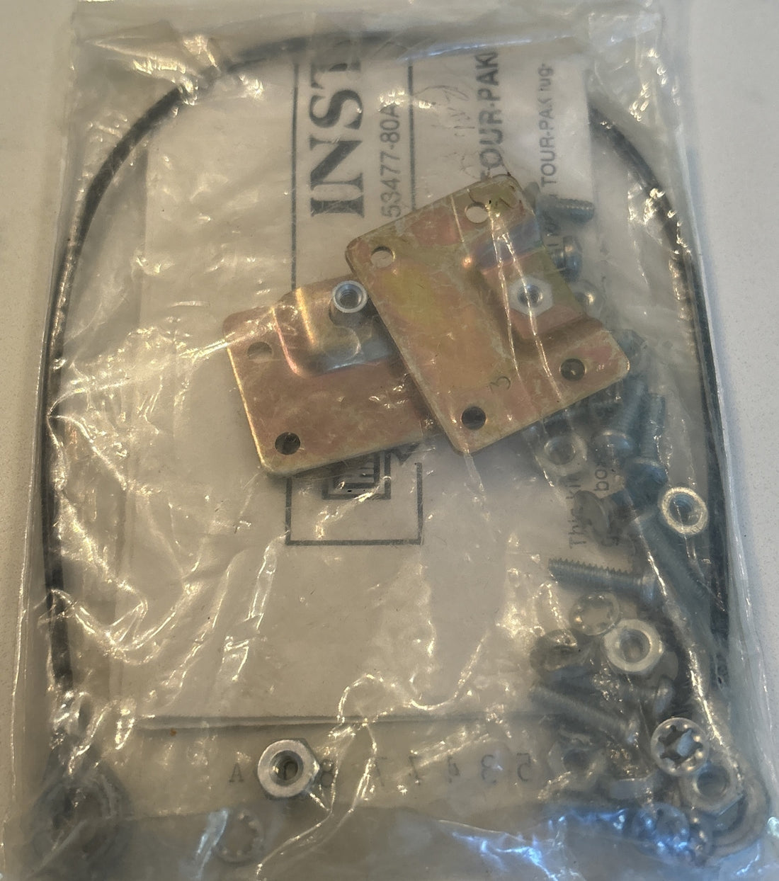 
  
  53477-80A HARLEY-DAVIDSON BRACE ARM KIT CABLE-COVER TO BOX W/MOUNTING HARDWARE
  
