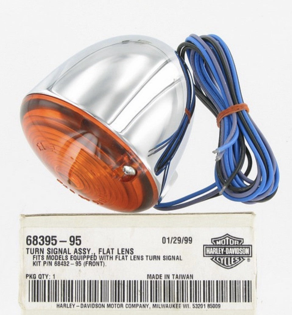 
  
  68395-95 HARLEY-DAVIDSON TURN SIGNAL ASSEMBLY FLAT LENS
  
