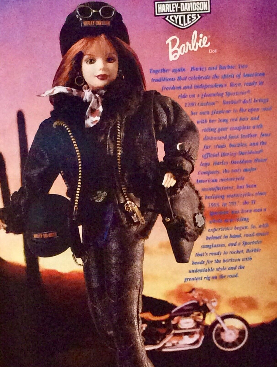 
  
  99700-99V HARLEY-DAVIDSON LIMITED EDITION COLLECTIBLE BARBIE  #2  1998
  
