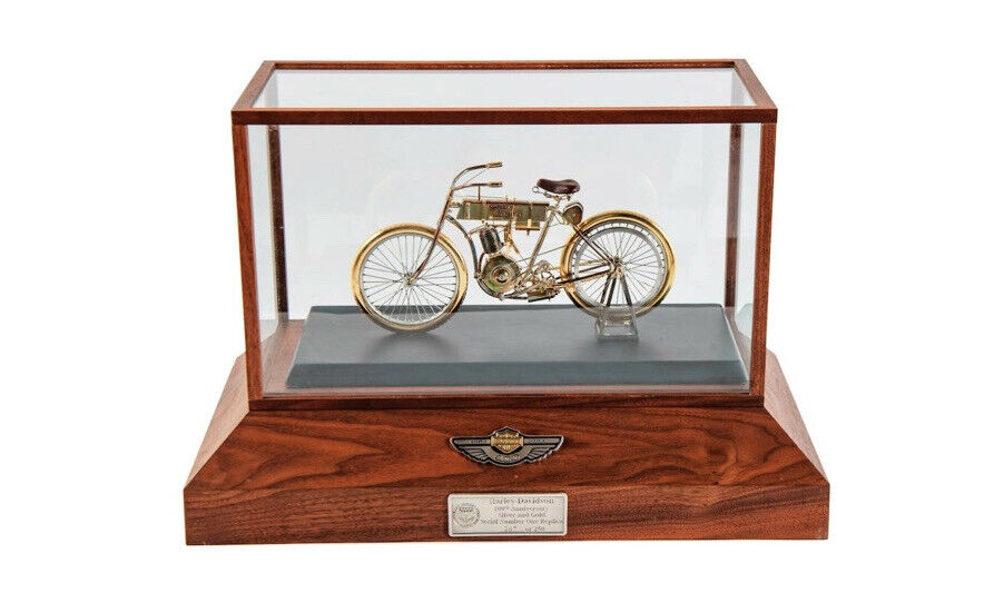 
  
  HARLEY-DAVIDSON 100TH ANNIVERSARY SILVER GOLD SERIAL ONE REPLICA COLLECTIBLE 247
  
